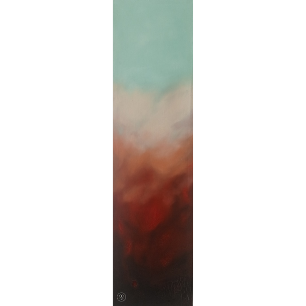 Erő - 2017. - 40x120 cm - Kézzel festett absztrakt modern vászon olajfestmény
