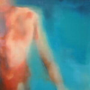 Érkezés - 2011. - 100x90 cm - Kézzel festett absztrakt modern vászon olajfestmény