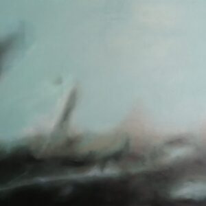 Magány - 2016. - 100x150 cm - Kézzel festett absztrakt modern vászon olajfestmény