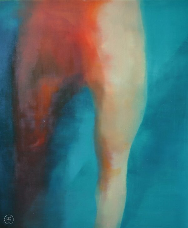 Stabilan - 2011. - 100x90 cm - Kézzel festett absztrakt modern vászon olajfestmény
