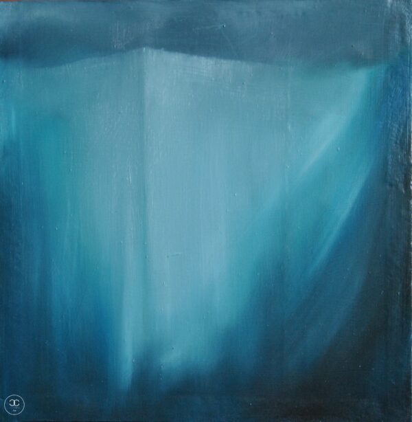 Harmónia - 2014. - 30x30 cm - Kézzel festett absztrakt modern vászon olajfestmény