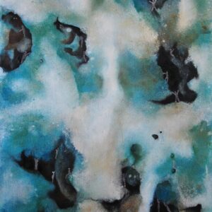 Romlás II. – 2012. - 80x120 cm - Kézzel festett absztrakt modern vászon olajfestmény