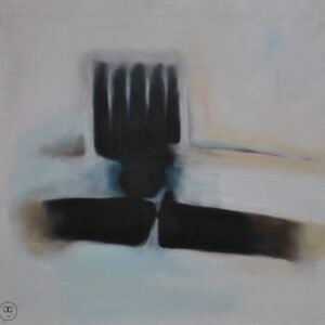 Mélység - 2016. - 30x30 cm - Kézzel festett absztrakt modern vászon olajfestmény