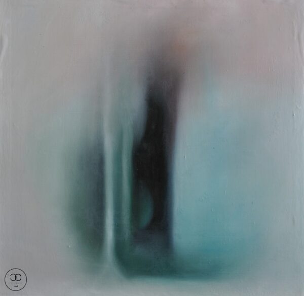 Gúny - 2016. - 30x30 cm - Kézzel festett absztrakt modern vászon olajfestmény