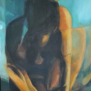 Amara – 2011. - 60x120 cm - Kézzel festett absztrakt modern vászon olajfestmény