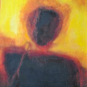 Veronika kendője - 2011. - 70x100 cm - Kézzel festett absztrakt modern vászon olajfestmény